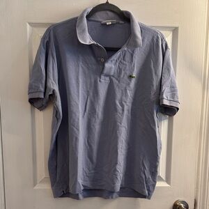 Lacoste Men’s Pale Blue Polo with Crocodile Logo